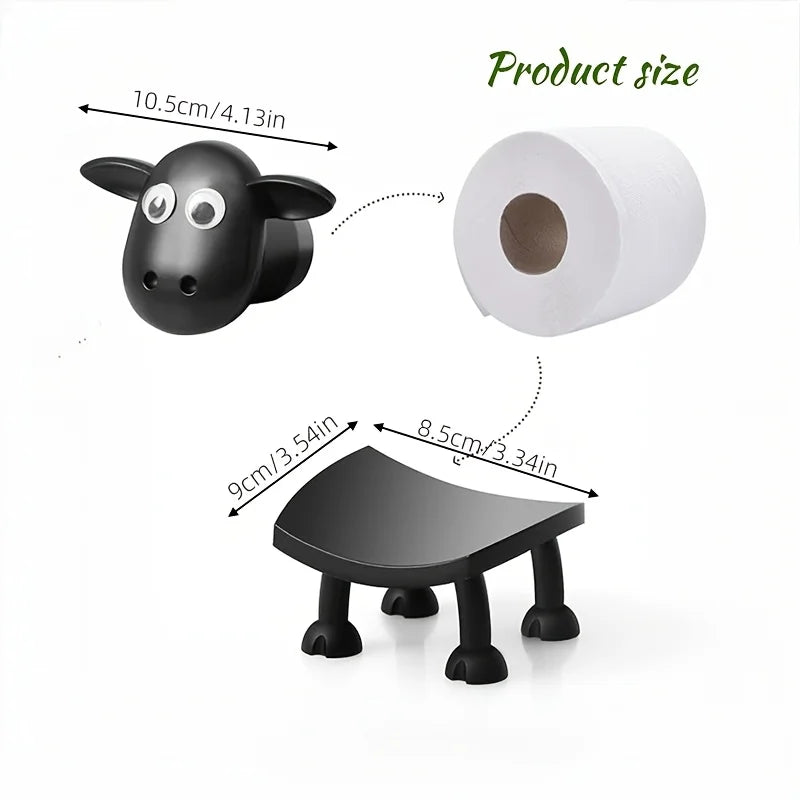 Whimsical Sheep Bathroom Storage Stand